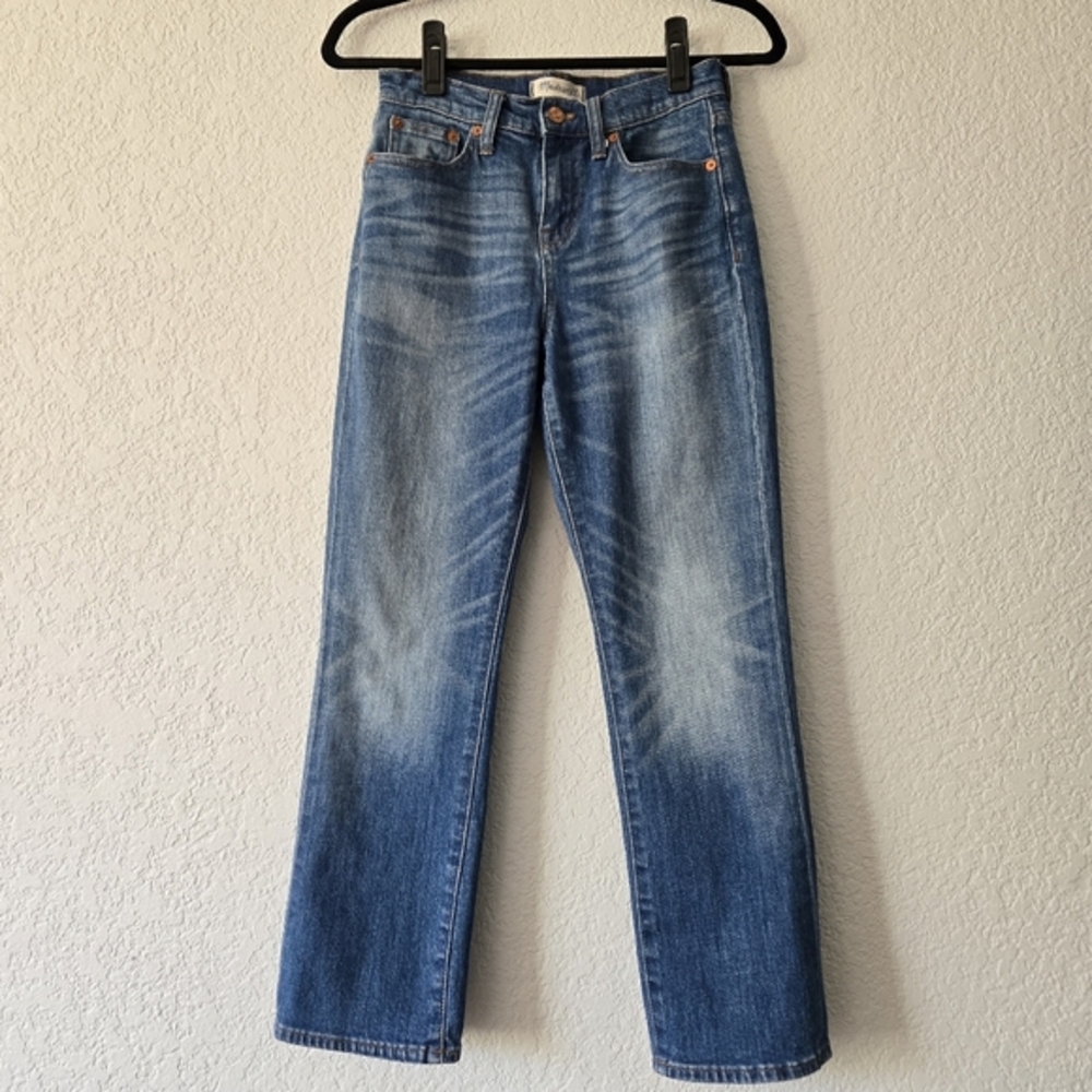 Madewell‎ 25 Kick out Crop Classic Blue Denim Jeans
